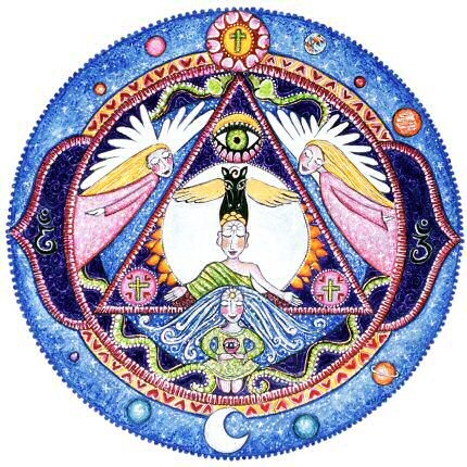 Lindy's 6th Chakra Mandala Print Lindy's 6th Chakra Mandala Print